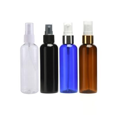 China PET Cosmetic Empty Fine 30ml 50ml 100ml 120ml 150ml 200ml 250ml 500ml Amber White Clear Plastic Mist Spray Bottle For Cosmetic Packaging for sale