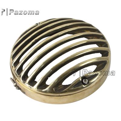 China Factory Sale Brass Motorcycle Factory Headlight Grill Guard For Harley 4.5