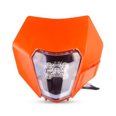 China Aluminum & 2020 Plastic Led Mask Motor Bike Bright Aluminum &plastic Headlight Led For Dirt Bike for sale