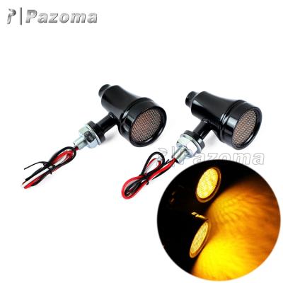 China PAZOMA Aluminum Motorcycle Custom Turn Signal Light Signal Light For Most Motorcycles With 10mm Hole Fairing Cover for sale