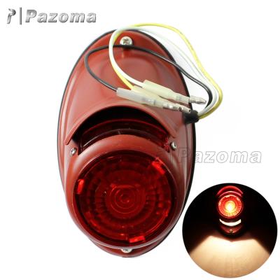 China PAZOMA Steel and Plastic Durable Motorcycle 12V Tail Light Waterproof Tail Lights for Wehrmacht BW40 Dnepr Ural Sidecar for sale