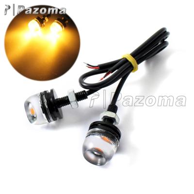 China Aluminum Alloy Shell and LED Bulbs SMD Amber Lamp Motorcycle Screw Bolt Tail License Plate Light For Honda Harley Kawasaki Universal for sale