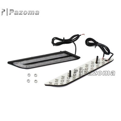 China Aluminum PCB with COB light & 12V 15W Black Plastic Case Daytime Running License Plate Fog Decorative Light Universal For Vehicles for sale