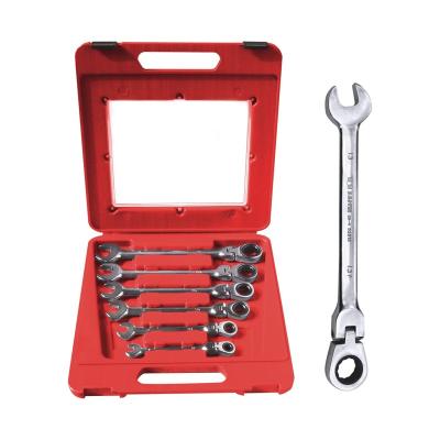 China The overall heat treatment high strength labor saving and high efficiency BESTIR available stock special set of 6 pieces of movable ratchet dual function wrench for sale