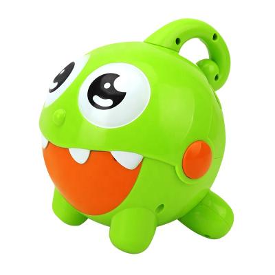 China Bubble Game Set Cartoon Green Dragon Bubble Gun Fan Bubble Waterless Bubble Water Kids Toys Machine for sale