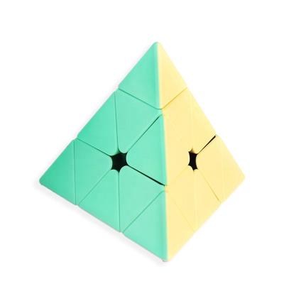 China DIY TOY MoYu Meilong Puzzle Cube Moving Person Mark Color 9.8x9.8cm Speed ​​Magic Cube Pyramid Cube for sale