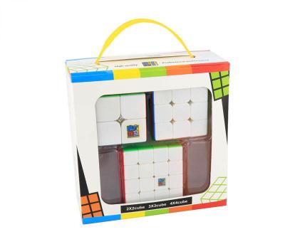 China 3moyu speed cube DIY TOY Moyu Mofang Jiaoshi MF2S 2x2 MF3S 3x3 MF4S 4x4 set with gift box for sale