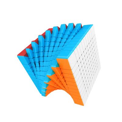 China 100% Eco-friendly High Quality Moyu Meilong 10x10 Cube Stickerless Gear Cubes For Sale for sale