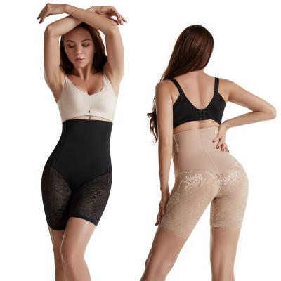 China Women Breathable Girdle Body Shaper Panties Tummy Butt Butt Lift Shapewear Control Breathable Sexy Lace Top for sale