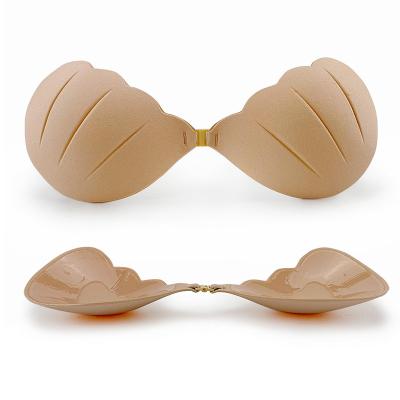 China Silicone Breathable Invisible Front Open Sticky Bra Women's Seamless Strapless Correction Bra Women's Bra for sale