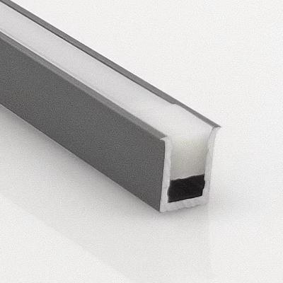 China Modern High quality cabinet Wardrobe 3mm profile LED strip light recessed light slot cabinet aluminum profile for sale