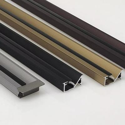 China Modern Home cabinet decoration embedded 19*9mm45 degree luminous aluminum profile for sale