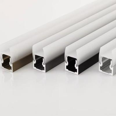 China Modern Led aluminum LED laminate aluminum LED profile for cabinet glass shelves for sale