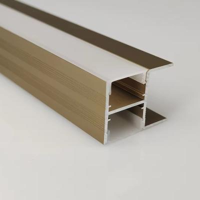 China Decorations Light up and down for cabinets or wardrobes Aluminum profiles are suitable for 18mm thick laminates for sale