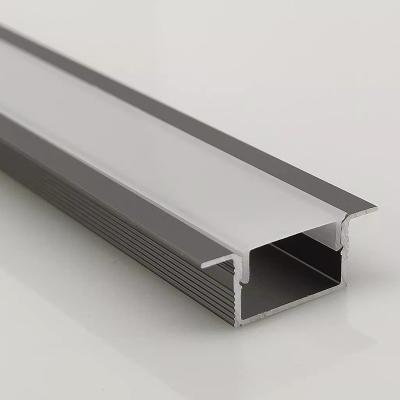 China Modern For cabinet closet linear light embedded aluminum profile channel frame embedded LED strip light aluminum LED profile for sale