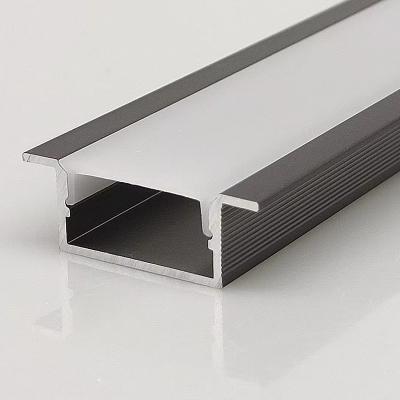 China Modern 20*10mm lighting aluminum profile for LED good quality custom embedded strip cabinet channel lights for sale