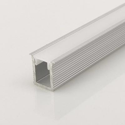 China Decorations High quality 6063 aluminum extruded LED heat dissipation channel W8*H9.5 U-shaped LED housing for sale