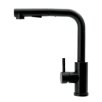 China Modern Pull Out Kitchen Faucet Stainless Steel Kitchen Faucet 7 Word Black Kitchen Faucet for sale