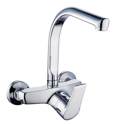 China Modern Extended Version Waterproof Single Hole Kitchen Faucet Waterfall Faucet Sink Basin Silver for sale