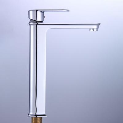 China Metered Faucets Extended Version Waterproof Waterfall Stainless Steel Bathroom Wash Plating Basin Toilet Water Mixer Tap for sale