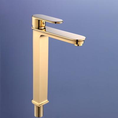 China 2021 Lightweight Luxury Durable Unique Metered Faucets Gold Taps Basin Mixer Taps For Office Building And Hotel for sale