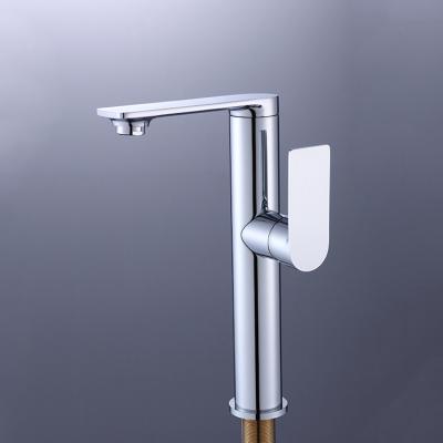 China Metered Faucets Light Up Rotation Luxury High-grade Square Modern Large Universal Plating Basin Faucet Bright for sale