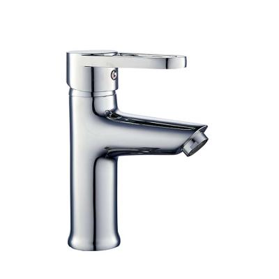 China Hot Selling Metered Faucets Drawing Plating Basin Faucet Brass Hot And Cold Faucet Creative Bathroom Basin Faucet for sale