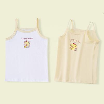 China Cool Multicolor Girls' Breathable Halter Must-have Summer Cartoon Vest Cute Set for sale