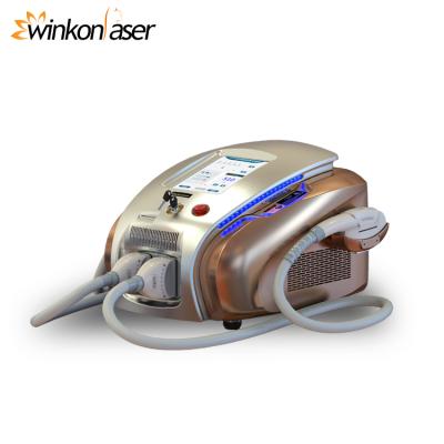 China Pigment Removal 2021 Portable 3 in 1 ND Yag Laser + RF IPL Elight Fast Hair Removal Machine for sale