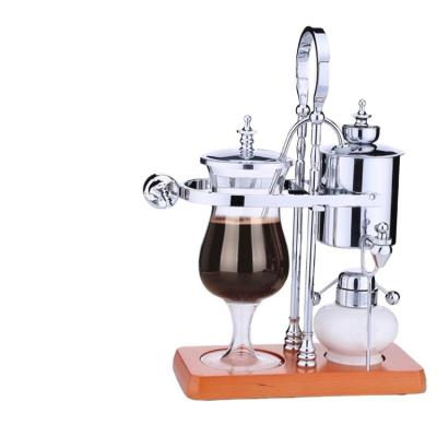 China Hotel Borosilicate Glass Teapot Wholesale High Quality Silver Stainless Steel Coffee Maker for sale