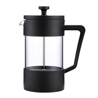 China WITH LID style french press press high borosilicate glass coffee utensil household hand coffee pot tea utensil american wholesale cafe for sale