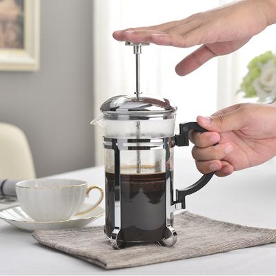 China WITH LID Stainless Steel Multifunctional Filter Press Hand Brewed French Press 600ml Tea Cup Coffee Brewer Home Flower Teapot for sale