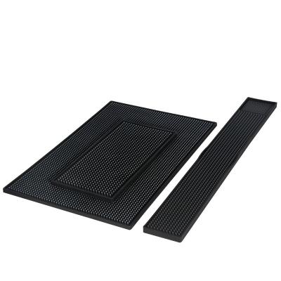 China Newest Design Solid Color PVC Sustainable Water Proof Anti-Slip Mat Thicken Material Silica Gel Bar Coffee Tamper Mat for sale