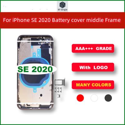 China Glass For iPhone SE 2020 New Battery Case Middle Back Cover Case Frame Tray Side Key Parts SIM for sale