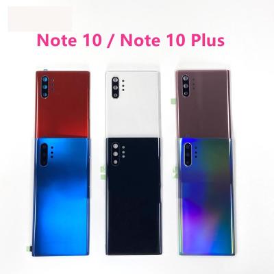 China 10 PCS Glass Back Case Cover+Camera Mirror For Samsung Galaxy Note 10 N970 N970F NOTE10+ N975 Plus N975F for sale