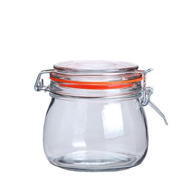 China Household Empty Glass Jars For Food Storage Airtight FDA certified for sale