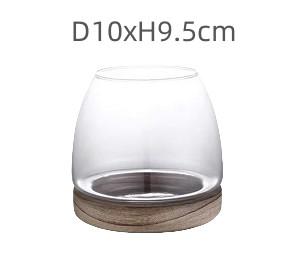 Chine H10 CM Vase en verre transparent parfait pour tenir des fleurs et des poissons à vendre