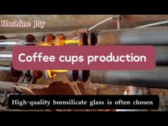 Heat Resistant Double Wall Coffee Glass Cups Production