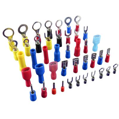 China SV Copper Fork Copper Insulated Wire Terminal Crimp Spade Terminal for sale