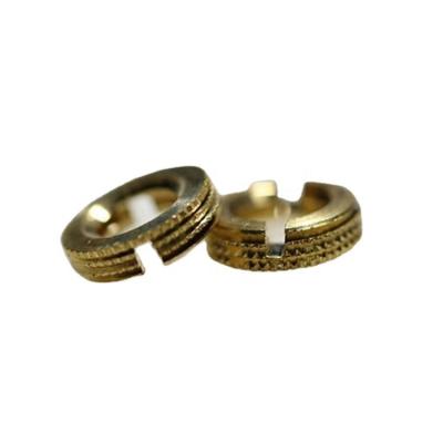 China Expansion Nut Brass Slotted Insert High Pull Torque And Performance / Brass Slotted Insert Nut for sale