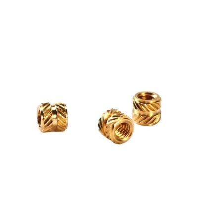 China Small Brass Insert High Torque And Pull Performance Knurled Threaded Nuts For Mobile Phone for sale