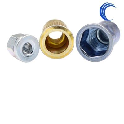 China M6 Extracting Metal Nut Zinc Plate Standard Insert Hex Nut Blind Rivet Nut for sale