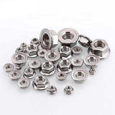 China Heavy Industry China Factory OEM Odm M3 M6 M8 M12 M14 High Precision Zinc Stainless Steel Fastener Customized Hex Flange Black Copper Nut for sale