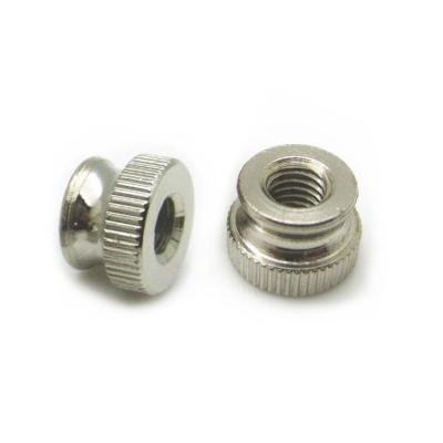 China Non Standard Heavy Industry Fasteners Wholesale Customized 316 Stainless Steel Metal M2 M4 M6 M8 M10 M12 Inch Brass Aluminum Knurled Nut for sale