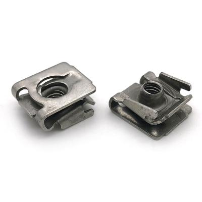 China OEM Odm Fasteners M4 M5 M6 M8 Stainless Steel Metal Motor Motorcycle Car U Type Heavy Industry Customized Non-Standard U Type Clip Nuts for sale