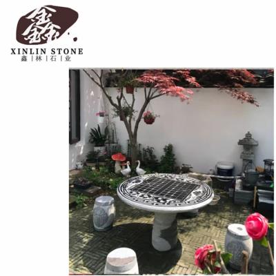 China Modern artificial stone and quartz table display stand statue stone carving stone figure G602 G603 G654 white black gray granite for sale