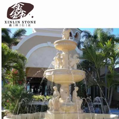 China White Black Gray Granite Stone Water Fountain Modern Fish Fountain Marble Stone Garden Water Fountain G602 G603 G654 for sale