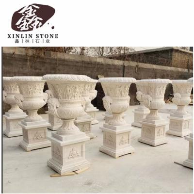 China Counter Modern Granite Bathroom Flowerpot Statue Stone Stone Carving Stone Figure G602 G603 G654 White Black Gray Granite for sale