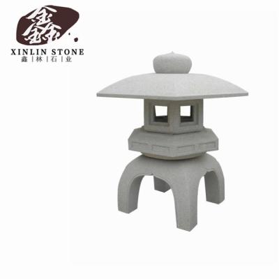 China Modern Carving Stone Granite Artificial Stone Lamp Statue Natural Stone Carving Stone Figure G602 G603 G654 White Black Gray Granite for sale