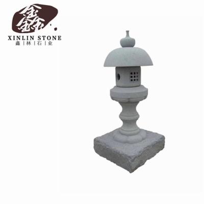 China Landscape Modern Antique Granite Garden Lamp Statue Stone Stone Carving Stone Figure G602 G603 G654 White Black Gray Granite for sale